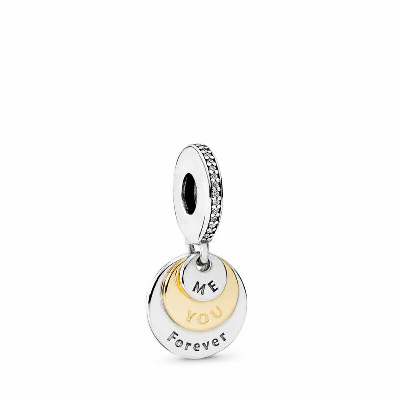 Pandora You & Me Forever Dangle Charm NZ, Two Tone (417692-HDN)